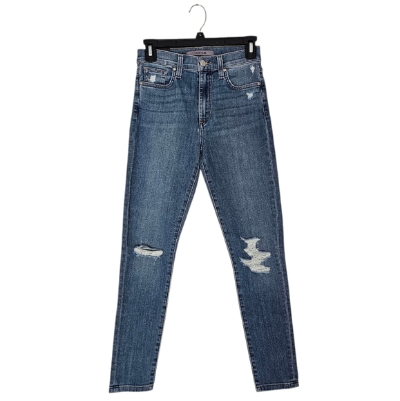 Joe's Jeans High Rise Skinny Crop Ankle Blue Jeans 25 NWT - Picture 1 of 9